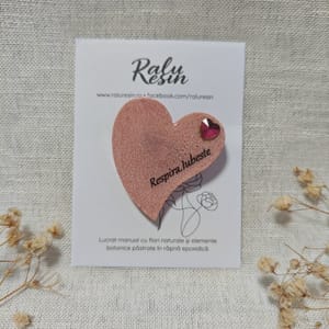 ❤️🌸 Manifest pentru Liniște:Broșă mesaj personalizat - Thumbnail 1